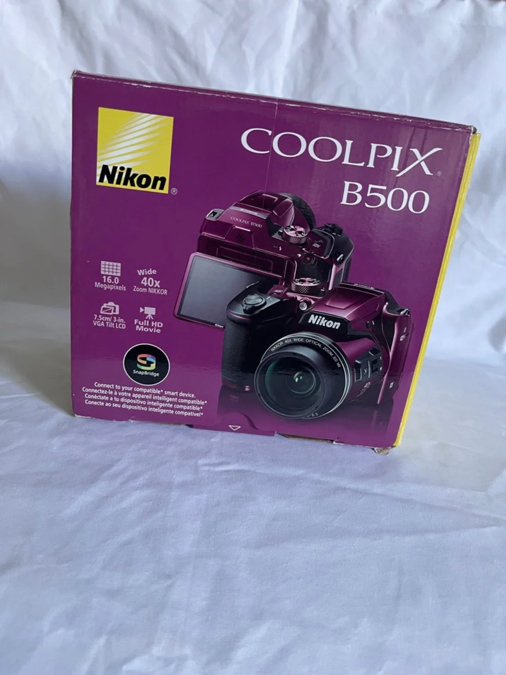 Nikon COOLPIX B500 Compact Camera in Purple